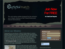 Tablet Screenshot of onenessmatch.com